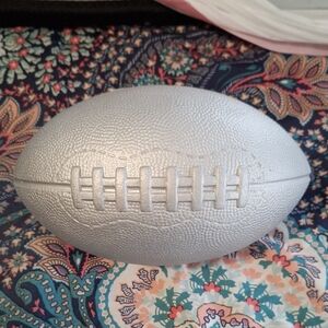 Silver Decorative Football Accent